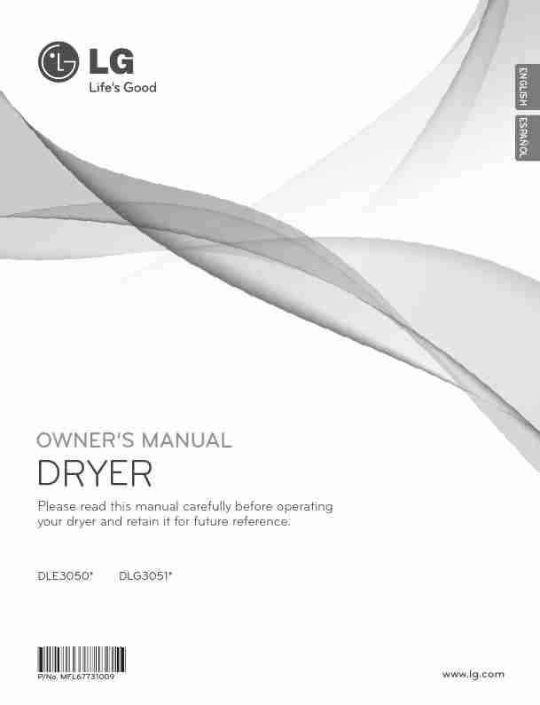 LG Electronics Clothes Dryer DLE3050W-page_pdf